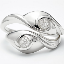 Oa. Silver Ring with Diamond